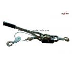 Zinc Plated Power Hand Puller 4T Double Gears Three Hooks For Lifting Pulling for sale