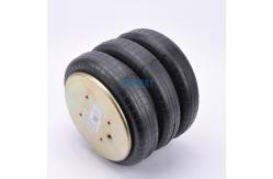 China 4xm10 Air Spring Shock Absorber 3B7383 8NPT Triple Bellow Air Bag supplier