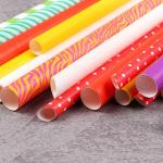 Convenient Lightweight Baby Shower Paper Straws BPA Free Compostable for sale