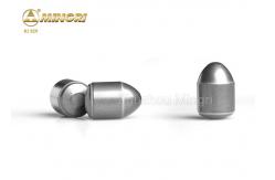China 100% Raw Sandblasted Tungsten Carbide Buttons With Flat Top Surface supplier