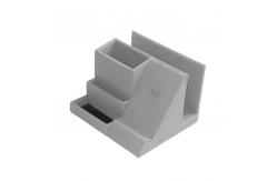 China Pu Leather Multifunction Desktop Organizer , Office Wireless Charger Pen Holder supplier