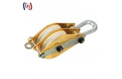 China Nylon Hoisting Lifting Block 3 Ton Cable Pulling Pulley supplier