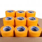 Masking Tape Rubber Adhesive Yellow Car & Wall Painting Die Cutting Washi Paper Masking Tape for Painting for sale
