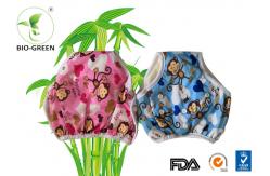 China Side Snap Design Bamboo Training Pants , Softness Gentle Reusable Potty Training Pants supplier
