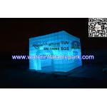 Cube Inflatable Wedding Party Tent With Led Lighting , Inflatable Cube Booth for sale