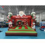 Supplier Inflatable Christmas Santa Claus Jumping House Inflatable Bouncy Castle for sale