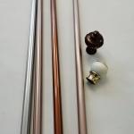 Simple 5 Metres 10mm Twisted Wrought Iron Curtain Rods for sale