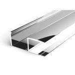 Sliding Door Handles Polished 1.5mm Wardrobe Aluminium Profile for sale