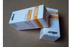 China Pill Bottle Box Packaging / Medicine Paper Box With Laser Holographic Printing supplier