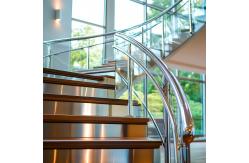 China Durable 304 Stainless Steel Handrails with Flat Saddle for Glass Fencing supplier