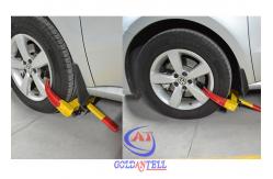 China Heavy Duty Car Wheel Clamp , Portable wheel lock clamp Two Keys supplier