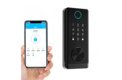 China Biometric Fingerprint Door Lock Capacitive Sensor Smart Keyless BLE APP Lock supplier