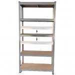 5 Tier Racking Shelves Adjustable Metal Shelves Multi Purpose Boltless 180x90x40CM