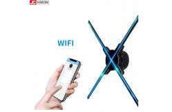 China JCVISION 3D Holographic Display 65cm Wifi Fan 3D Hologram AD LED Fan supplier