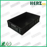 Plastic Material ESD Storage Box / Circulation Box Surface Resistance 10e3-10e9 Ohms for sale