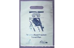 China Disposable Cornstarch Biodegradable Plastic Bag With Die Cut Handle Hole supplier