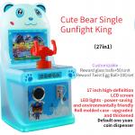 Arcade Cabinet Bear Coin Mall Robot Children Single Player Gunfight King Shooting Game for sale