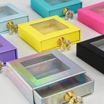 Empty Custom Eyelash Packaging Box Luxury Private Label Lamination Finished for sale