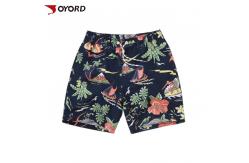 China OEM Custom Beach Shorts  Full Sublimation Printed Private Label Ultra Elastic supplier