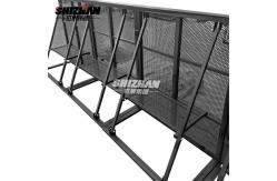 China 6061-T6 Black Concert Crowd Control Barrier With 2mm Mesh Thickness supplier