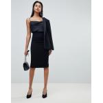 custom make plain black classic zip back midi skirt for girls for sale