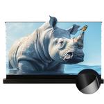 Motorized Tension Floor Rising Screen PVC UST Alr Projector Screen for sale