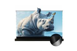 China Motorized Tension Floor Rising Screen PVC UST Alr Projector Screen supplier