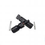 IP67 Black Solar PV Connectors 14 - 10 AWG UL94V-O Flame Class for sale