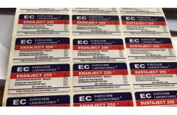 China Tren Enanthate 10ml Vial Labels On Vinyl For Anabolic supplier