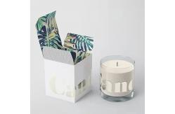 China Candle Jar And Fancy Packaging Box Custom Logo Recycled Fold Paper Materials supplier