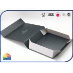 Silver Foil Hot Stamping Paper Foldable Box With Magnetic Closure for sale
