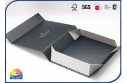 China Silver Foil Hot Stamping Paper Foldable Box With Magnetic Closure supplier