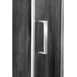 100X195CM Tempered Glass Sliding Shower Doors With Chromed Profile And Clear Glass