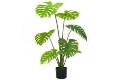 China Artificial green monstera home deco hotel office potted tree supplier