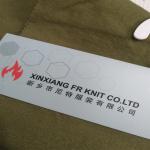 NFPA2112 Standard Flame Retardant Fabric 32S Yarn FR Cotton Rib Knit Fabric for sale