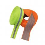 2 Fluorescent Reflective Tape Strips For Stairs Clothing Green Silver Sewing On Luggage for sale