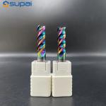 Tungsten Steel 2-1/2 Inch Carbide End Mill For Aluminum Supal Square End 0.030 Inch Corner Radius for sale