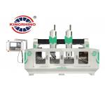 4 Axis Double Spindles CNC Stone Carving Machine For Granite Marble Arc Slab for sale
