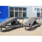 Customized Light Industry Slope Rubber Belt Conveyor With Hopper for sale