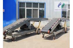China Customized Light Industry Slope Rubber Belt Conveyor With Hopper supplier