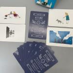 Eco Friendly Paper CMYK Printed Customized Game Cards For Education
