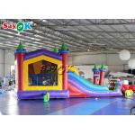 Digital Printing PVC Waterproof Inflatable Bouncy Castle With Slide