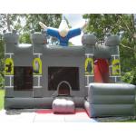 Wizard Combo Slide Inflatable Commercial Bouncy Castles Anime Design 1 Year Warranty for sale