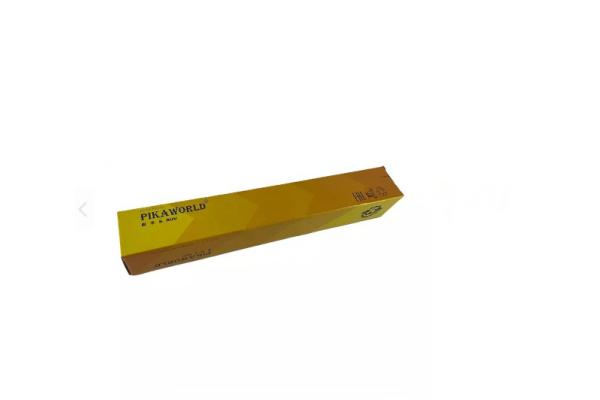 Folding Compostable Packaging Boxes Corrugated Yellow Paper Box Embossing
