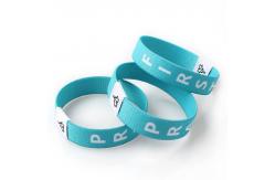 China Fabric Stretch Daily Bible Verse Bracelets With NFC RFID Fabric Elastic Wristbands supplier