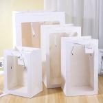 China Valentine'S Day Gift Thickened Gift Bag Transparent Handbag Bouquet Packaging Bag factory