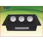 Office Hidden Desk Pop Up Sockets  , Pop Up Plug Socket with 3* French Outlets for sale