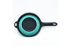 China Reusable Silicone Collapsible Colander Vegetable Strainer Portable supplier