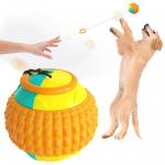 Bite Resistant Chewy Treat Ball Stretchable Throw Ball Dog Toy for sale