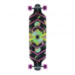 DB Longboards Wanderer Black / Pink Longboard Complete Skateboard - 10 x 39 for sale